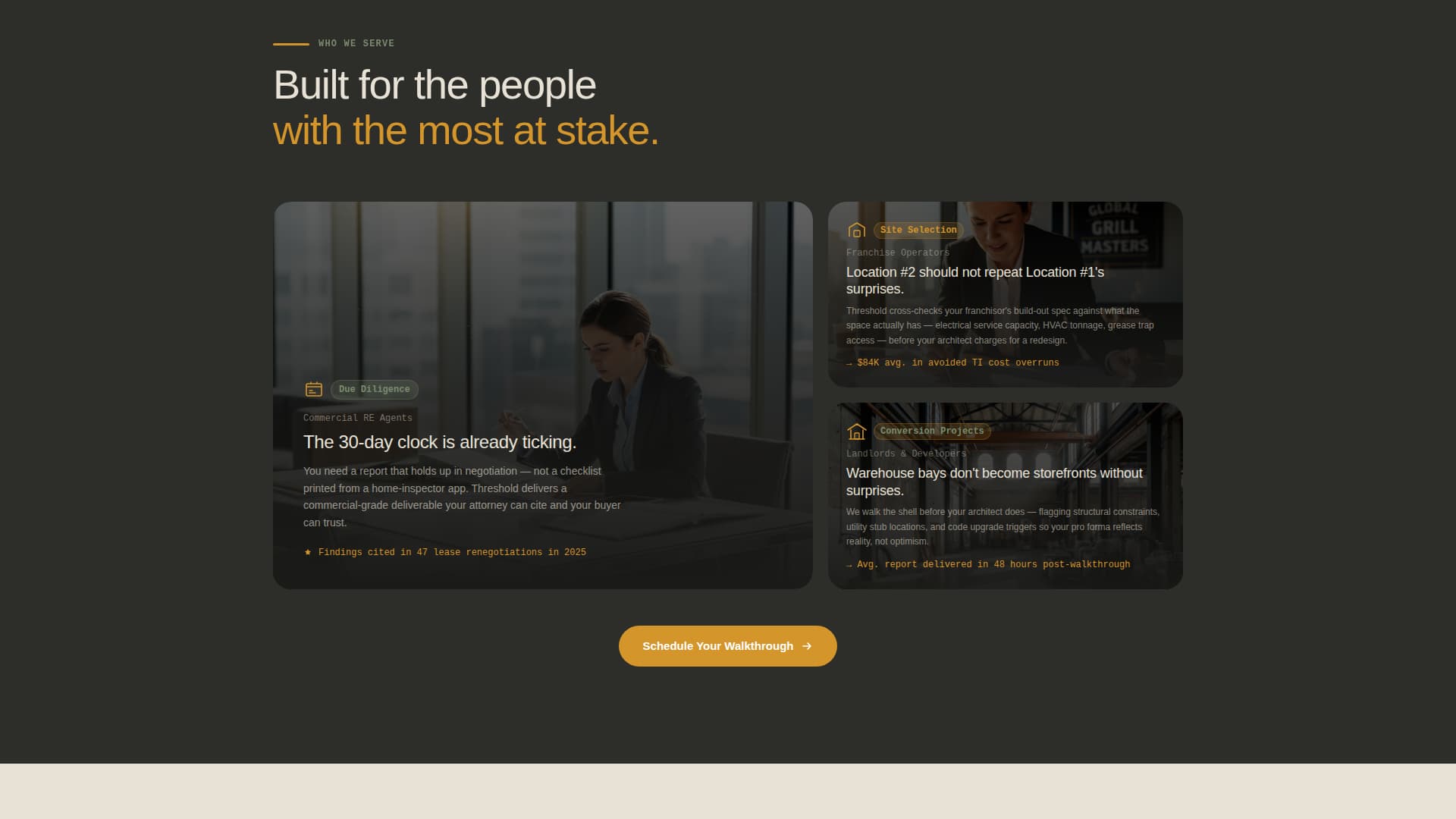 Threshold - Trusted Retail Landing Page Template