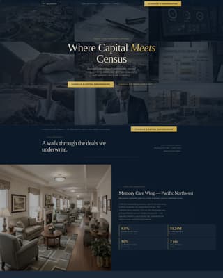 Allocate - Prestigious Seniorliving Landing Page Template