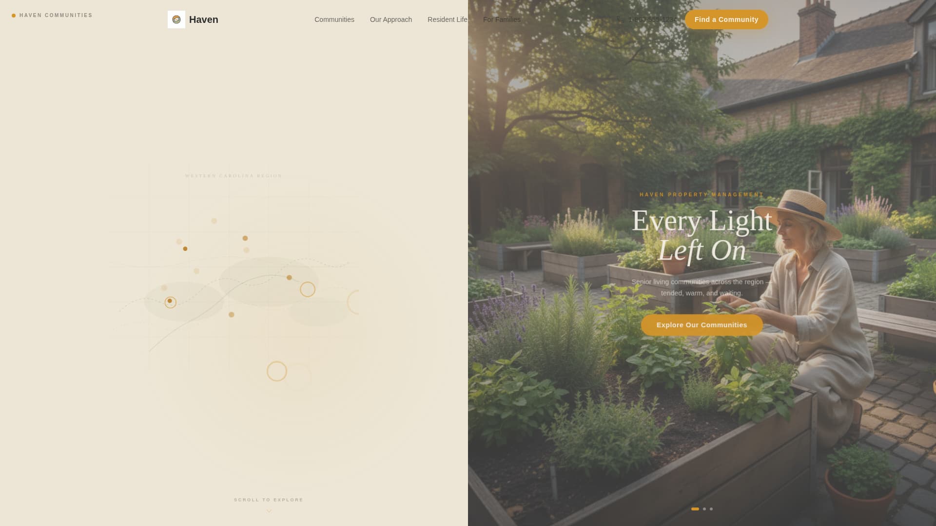 Haven - Trusted Seniorliving Landing Page Template