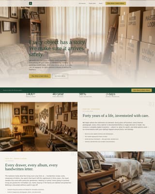 Downsize - Compassionate Seniormove Landing Page Template