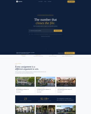 Specialist Single Family Home Real Estate Portfolio & Case Study Website Template