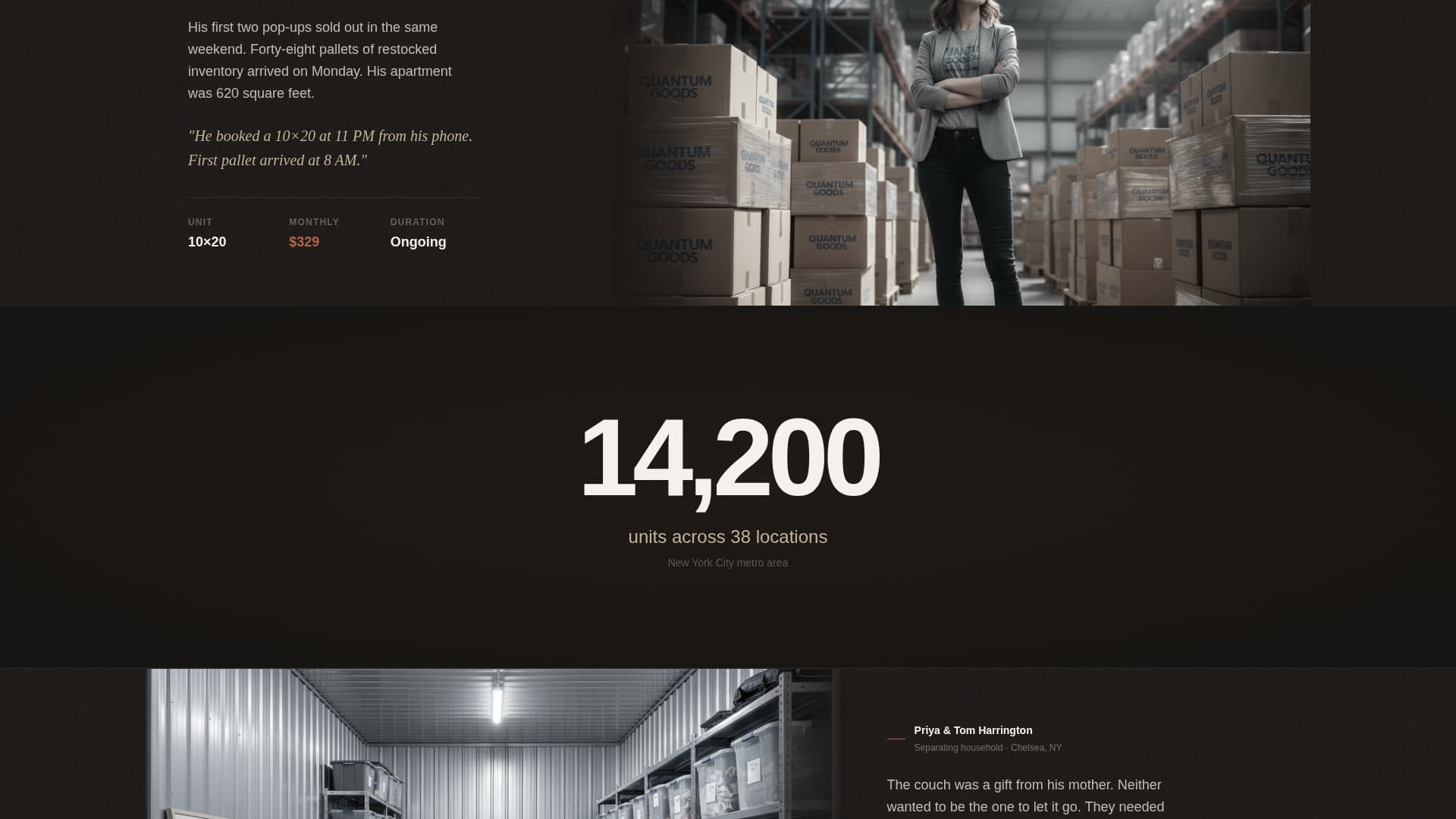 Stash - Seamless Storage Landing Page Template