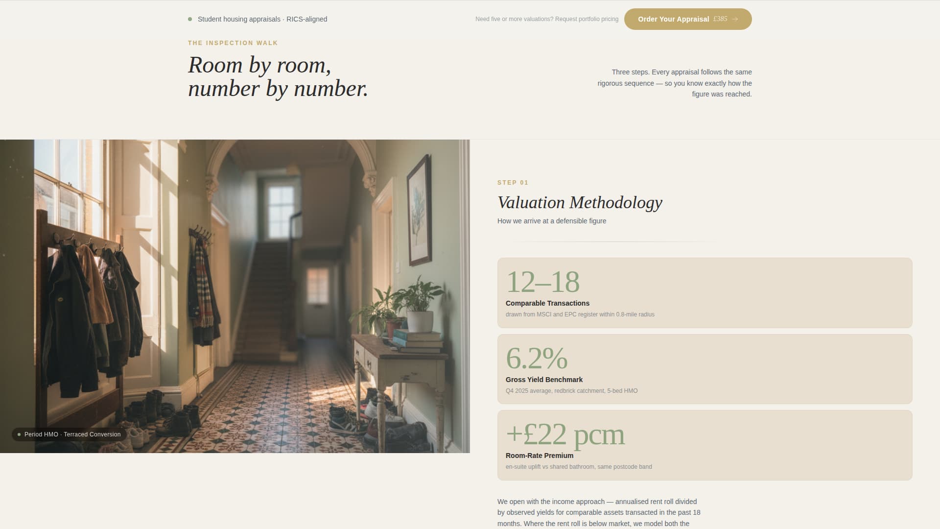 Appraise - Trusted Studenthousing Landing Page Template