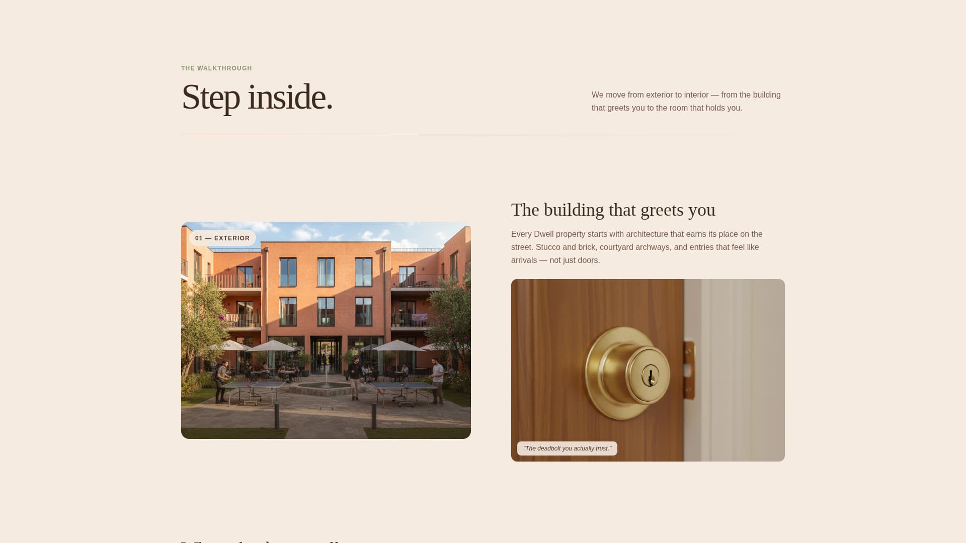 Dwell - Curated Studenthousing Landing Page Template