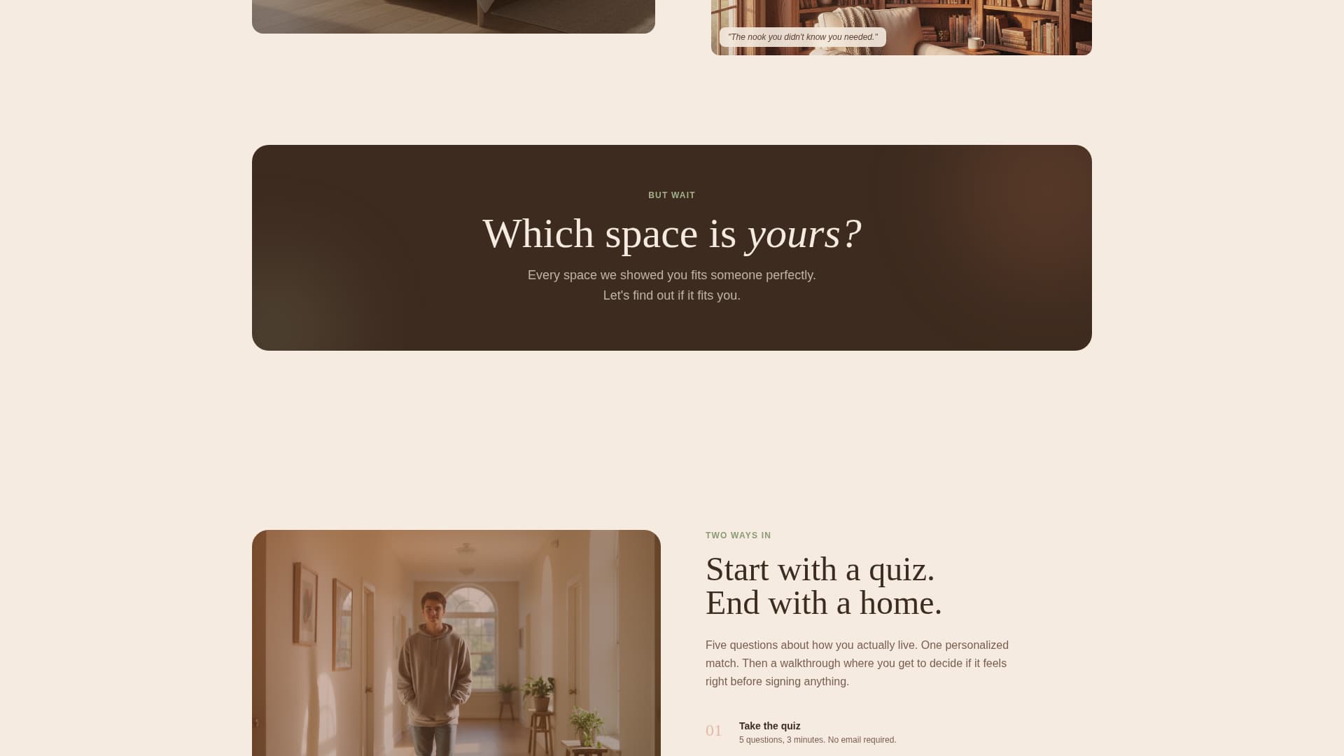 Dwell - Curated Studenthousing Landing Page Template