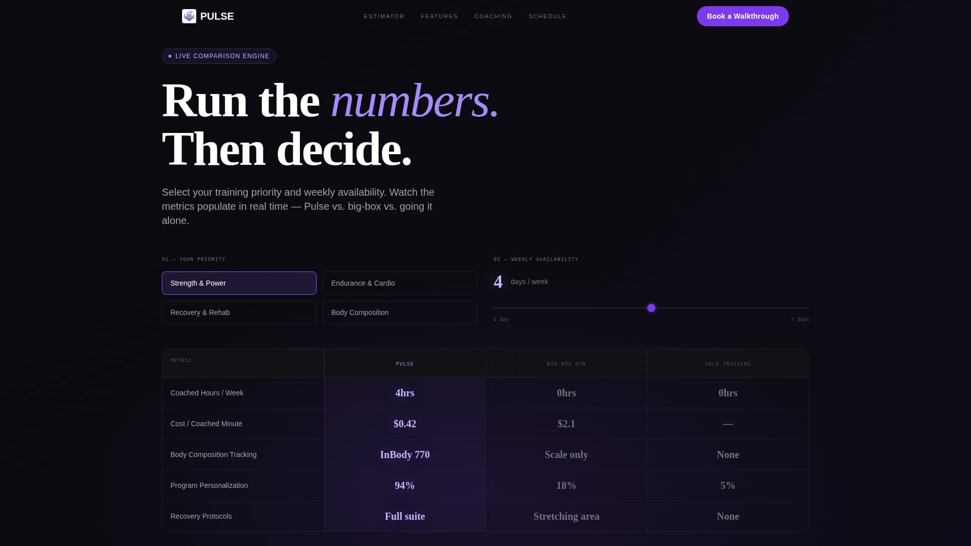 Fitness Studio Booking Website Template