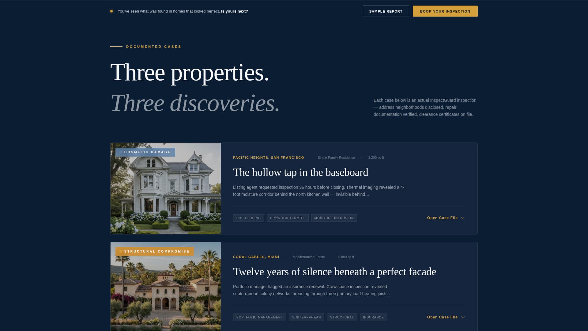 Inspect - Authoritative Pestinspection Landing Page Template