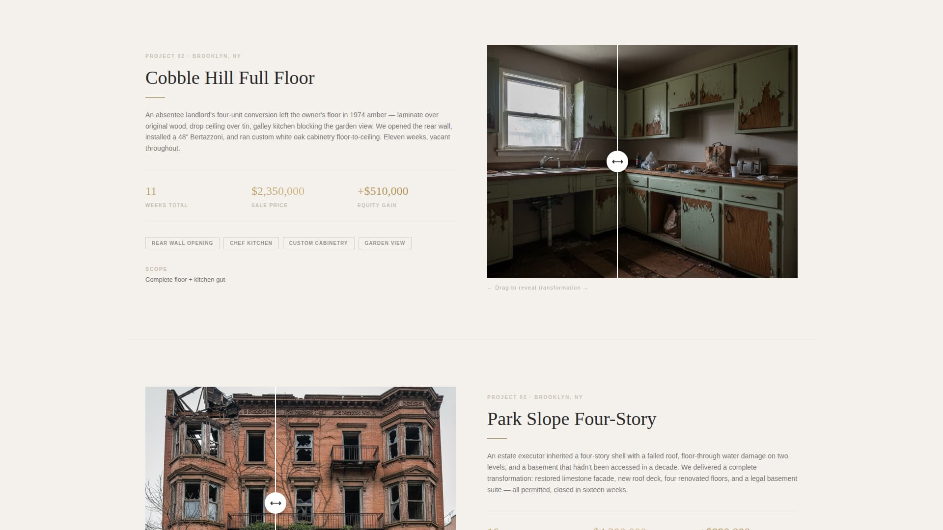 Flip - Transformative Townhouse Landing Page Template