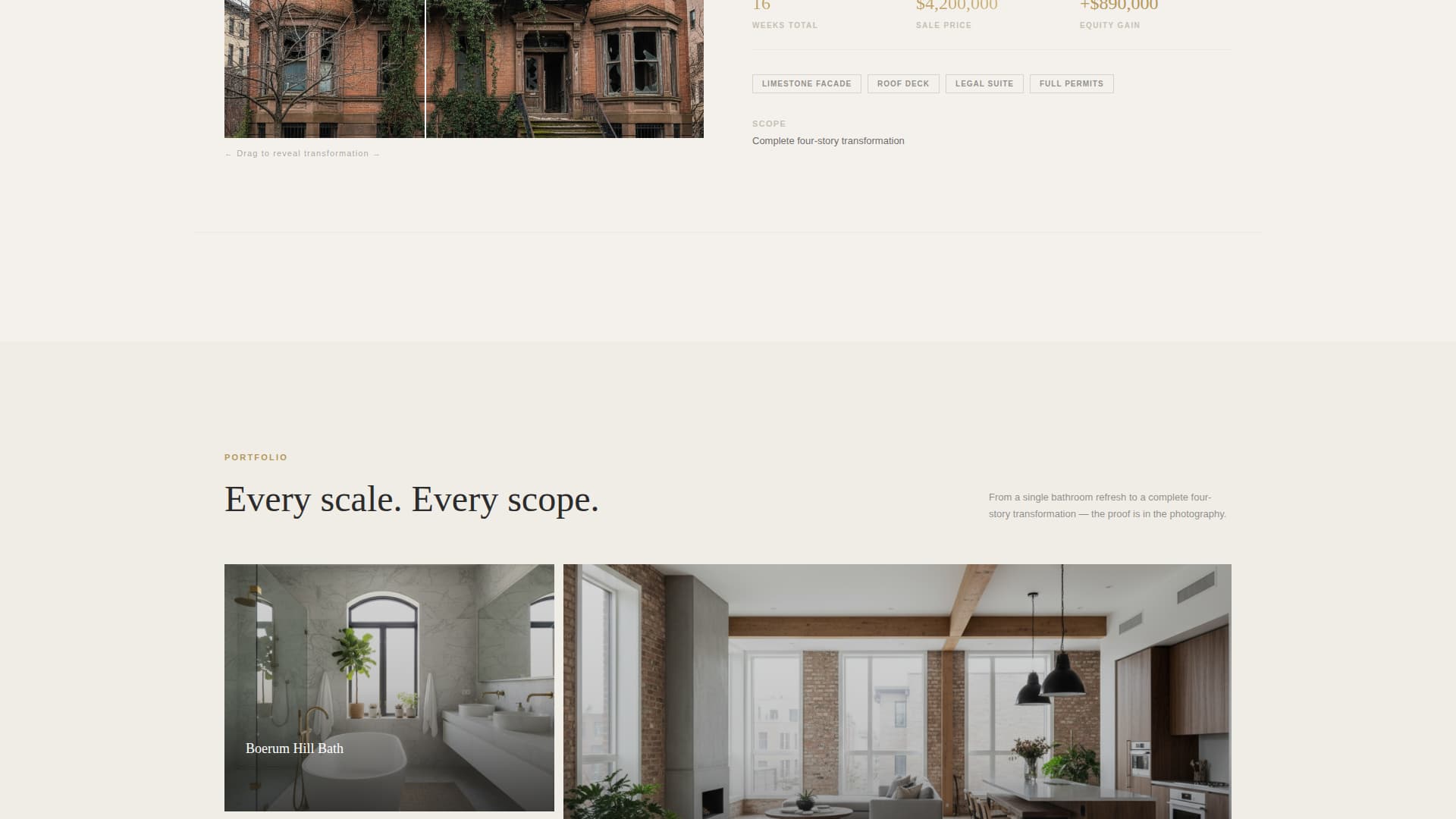 Flip - Transformative Townhouse Landing Page Template