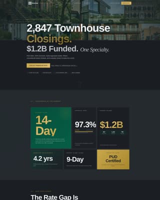 Escrow - Executive Townhousemortgage Landing Page Template