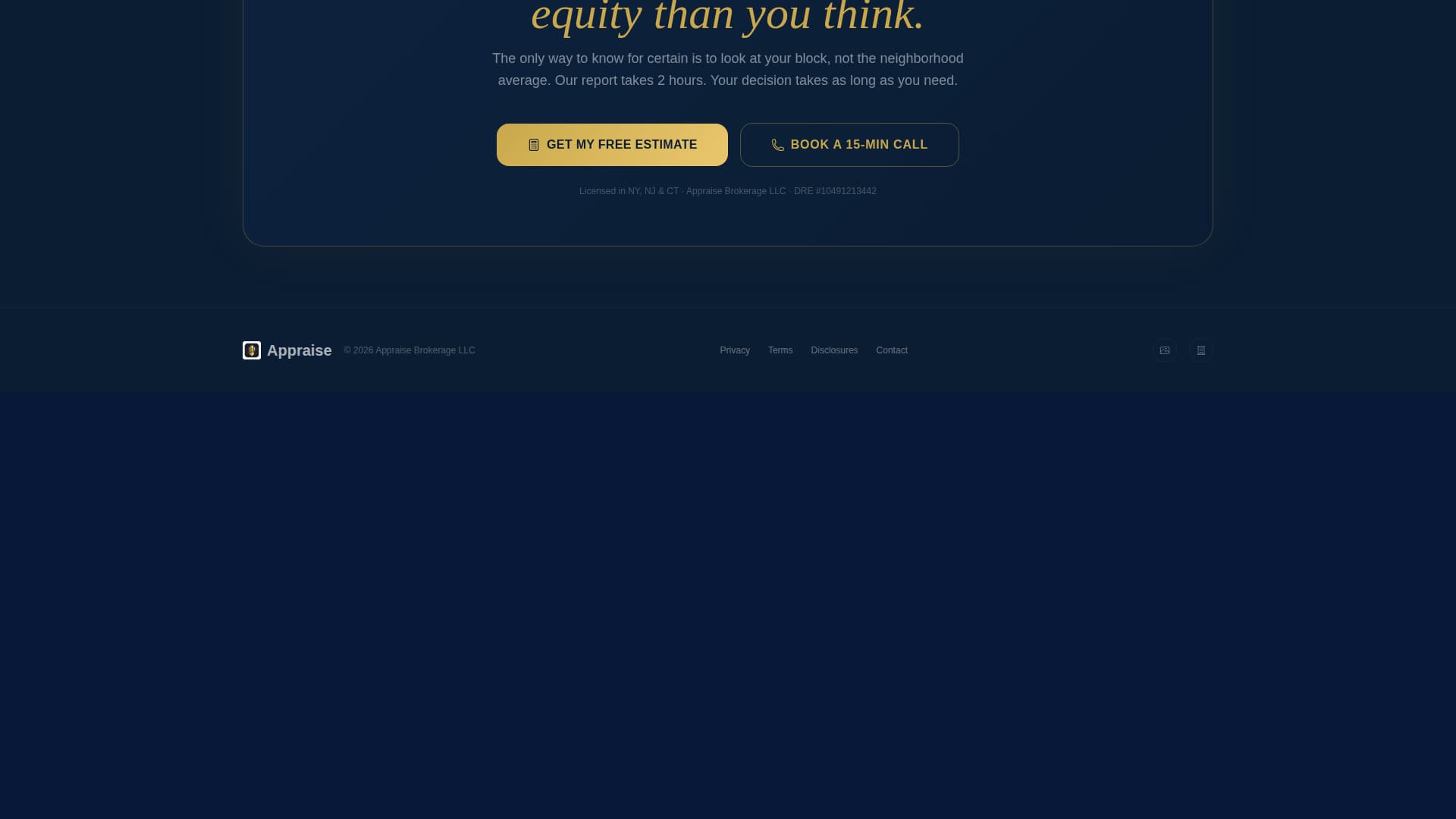 Valuate — Expert Townhouse Appraisal Landing Page Template
