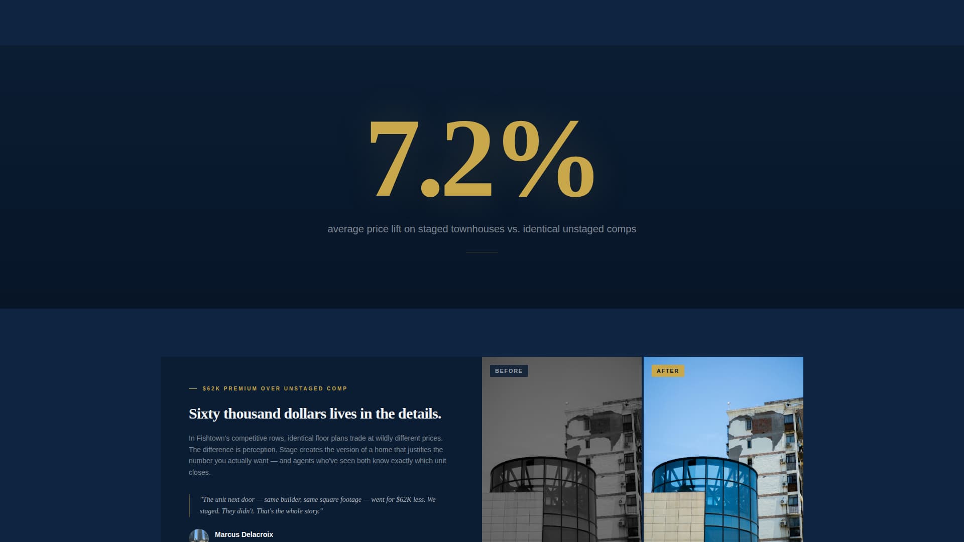 Stagecraft - Precision Townhouse Landing Page Template