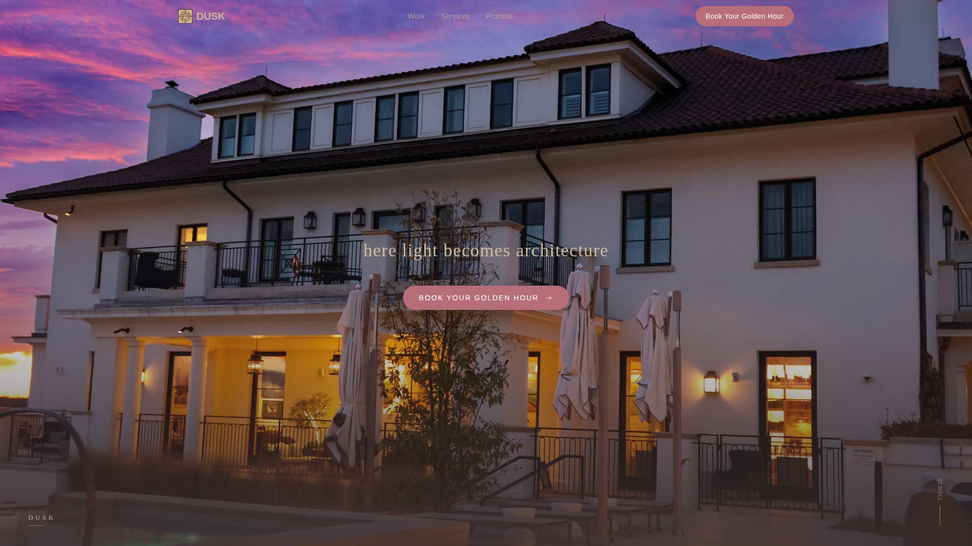 Dusk - Breathtaking Photography Landing Page Template