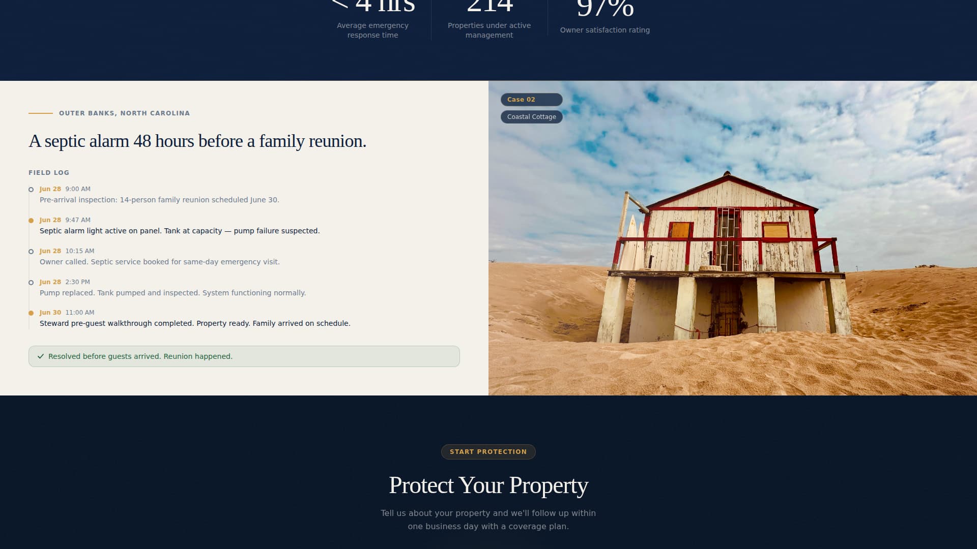 Steward - Trusted Vacationhome Landing Page Template