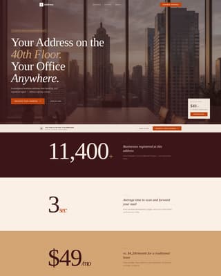 Nexus — Elite Virtual Office Landing Page Template