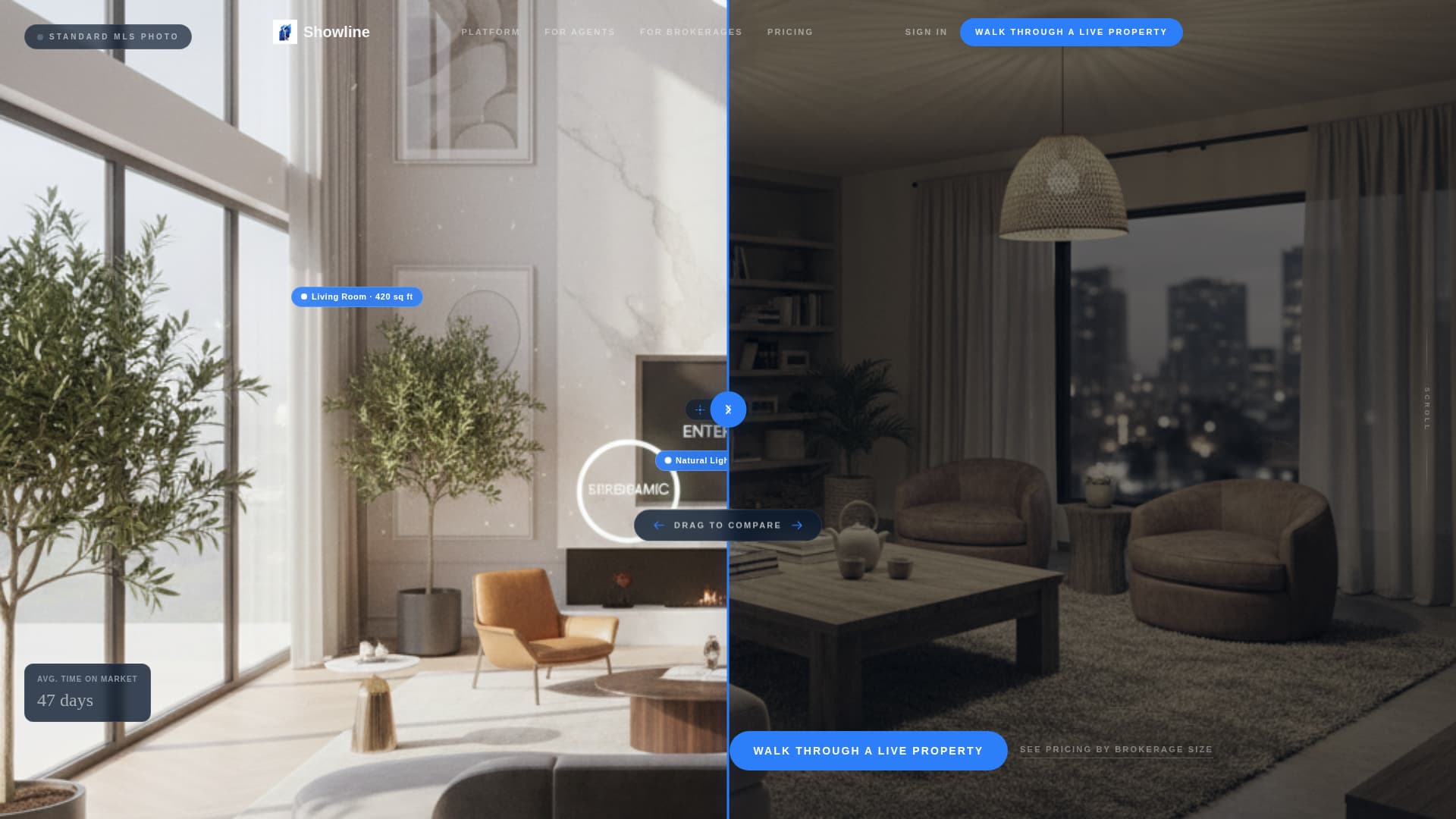 Showline - Immersive Proptech Landing Page Template