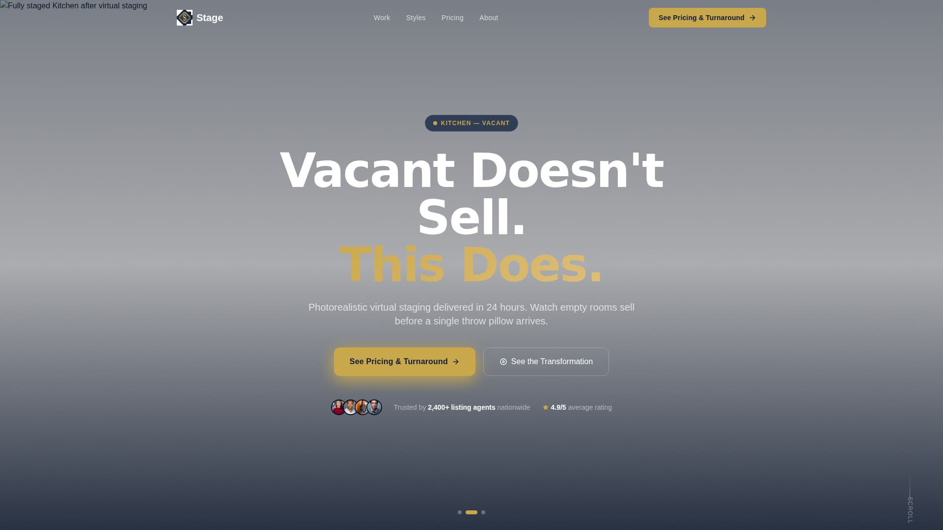 Home Staging & Decor Pricing & Packages Website Template