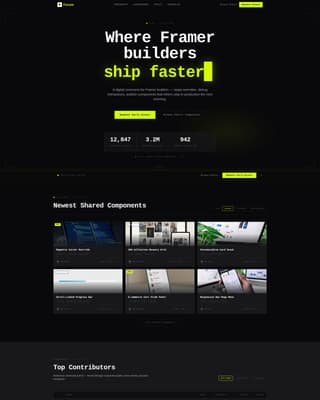 Forum - High Velocity Framer Landing Page Template