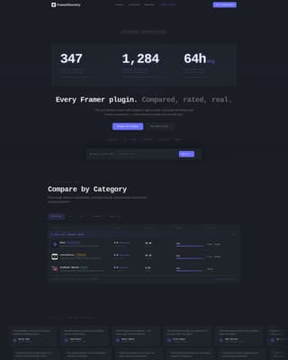 Framer - Premium Plugin Landing Page Template