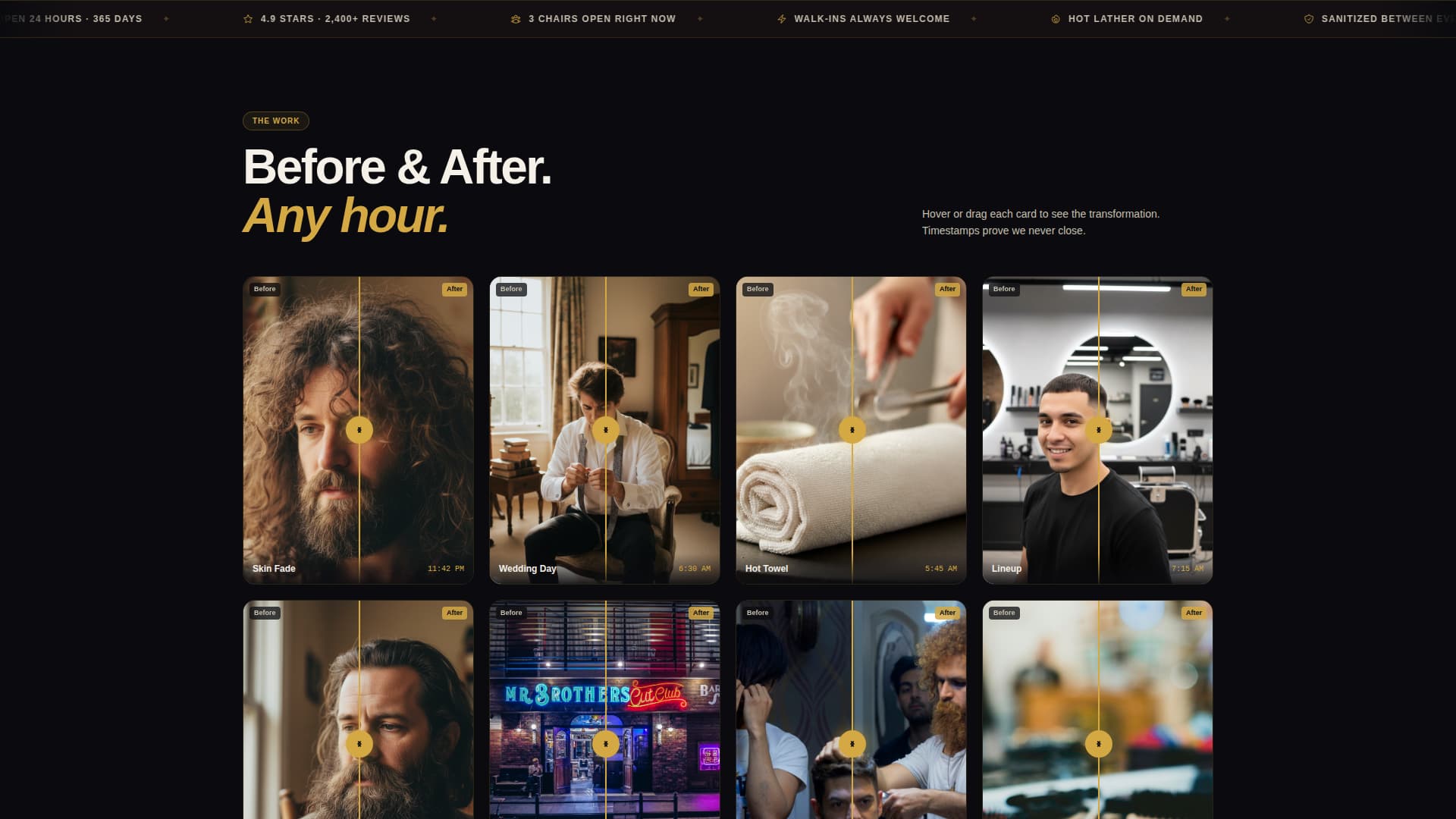 Fade - Sleek Barbershop Landing Page Template