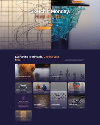 Forge - Custom 3D Marketplace Landing Page Template