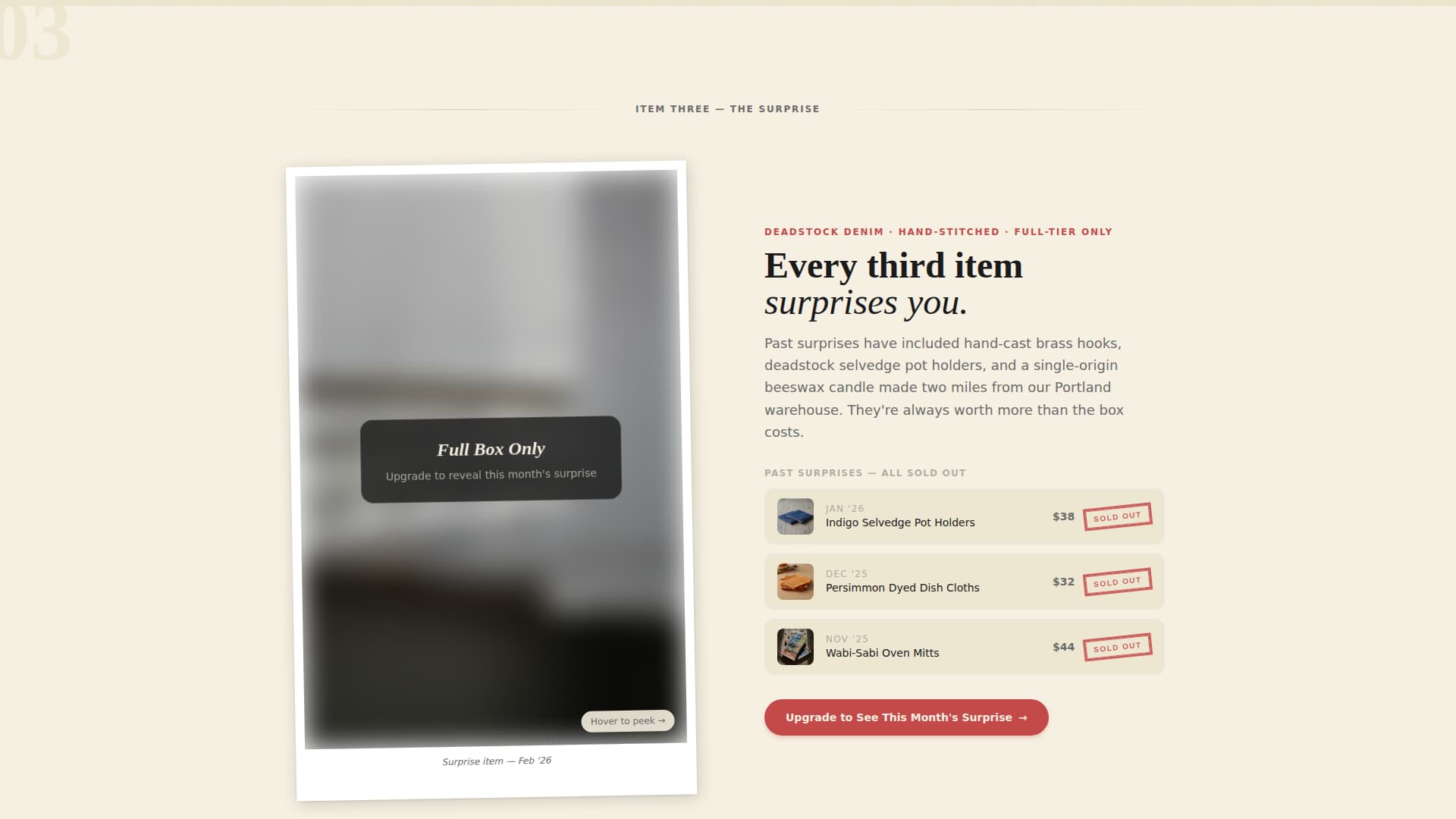 Aprons & Kitchen Textiles Store Pricing & Packages Website Template