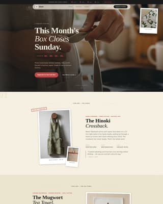 Aprons & Kitchen Textiles Store Pricing & Packages Website Template