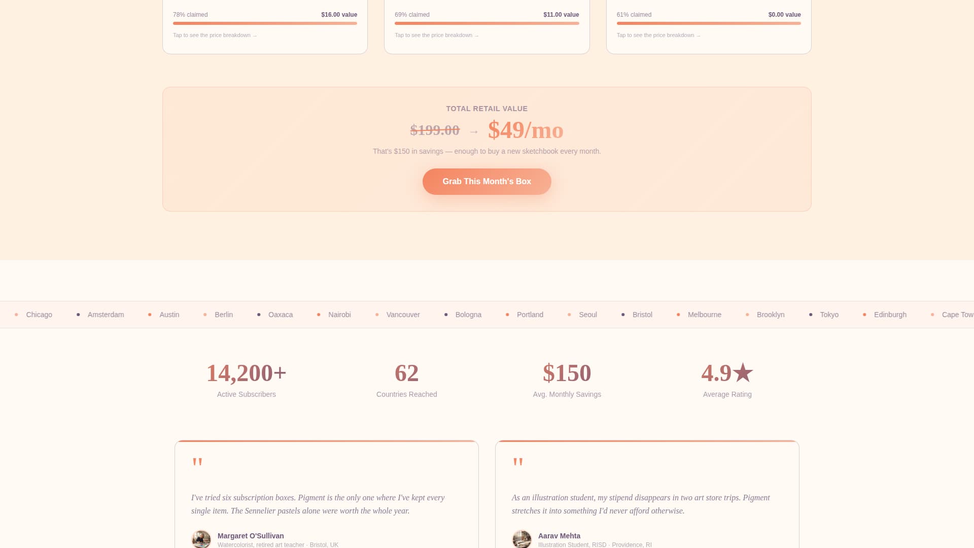 Pigment - Vibrant Artsupply Landing Page Template