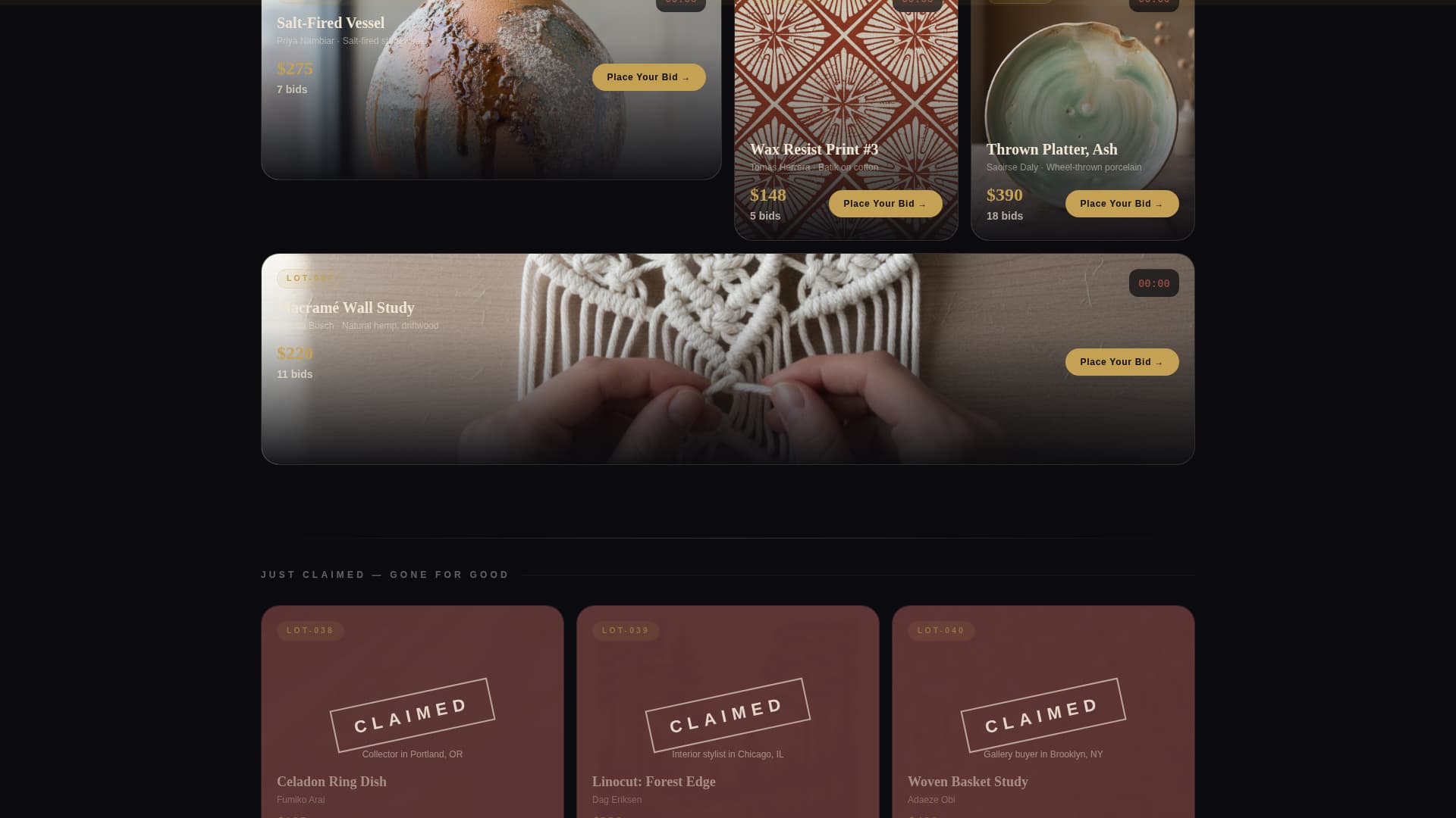 Gavel - Urgent Auction Landing Page Template