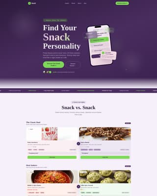 Mochi - Irresistible Snackshop Landing Page Template