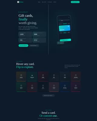 Redeem - Instant Giftcard Landing Page Template
