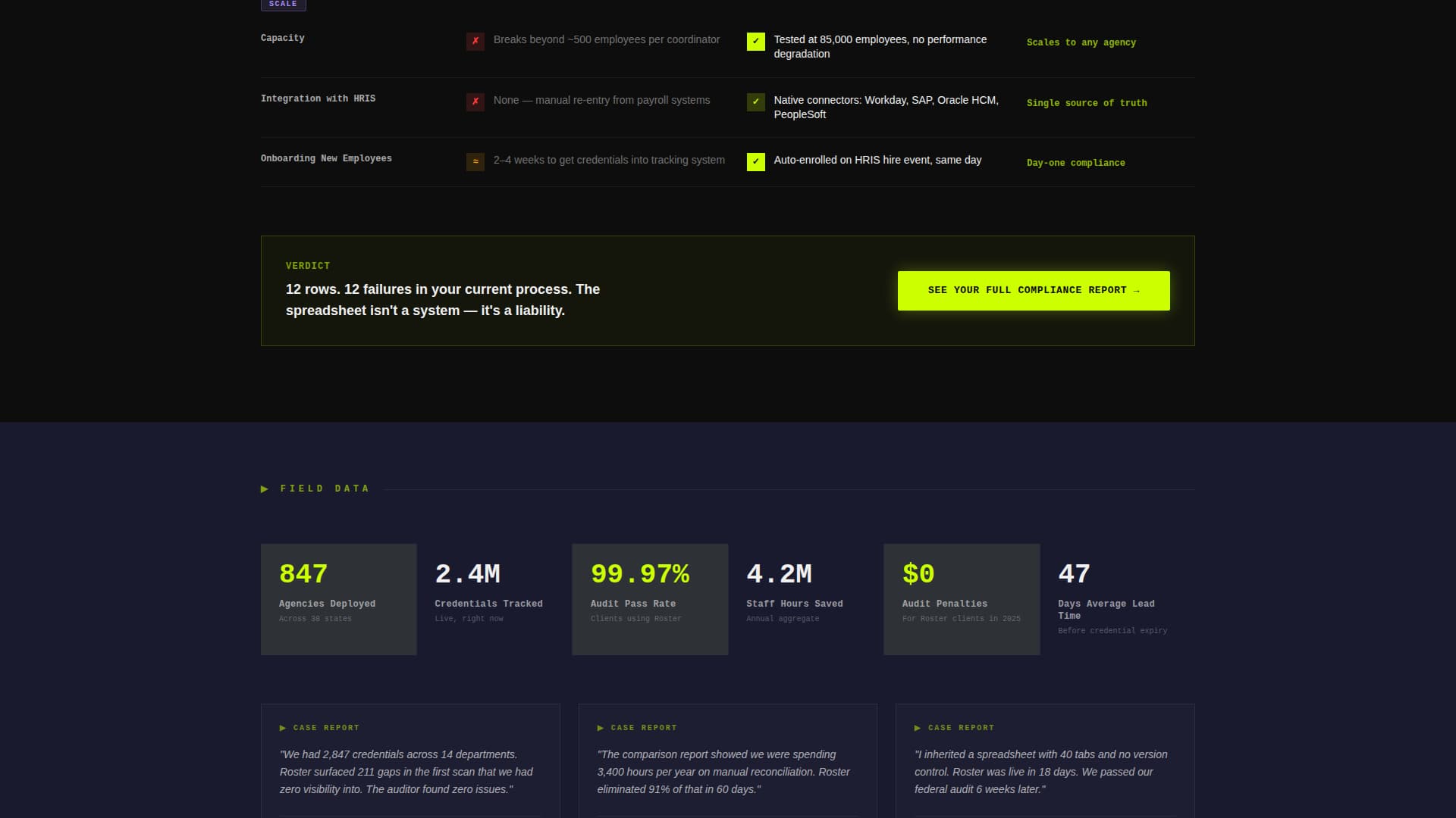 Roster - Powerful Government Landing Page Template