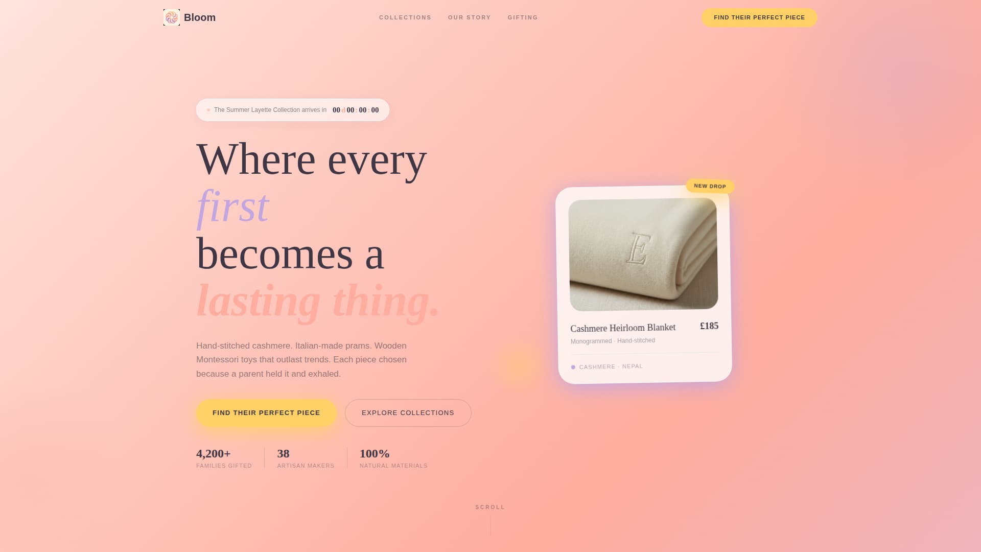 Baby & Kids E-Commerce Pre-Launch & Coming Soon Website Template