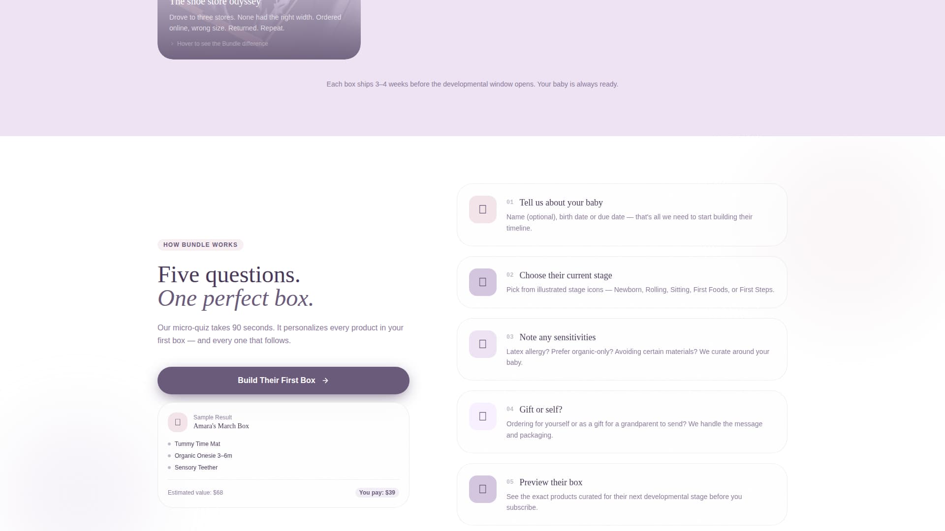 Specialist Subscription Box Services Professional Website Template