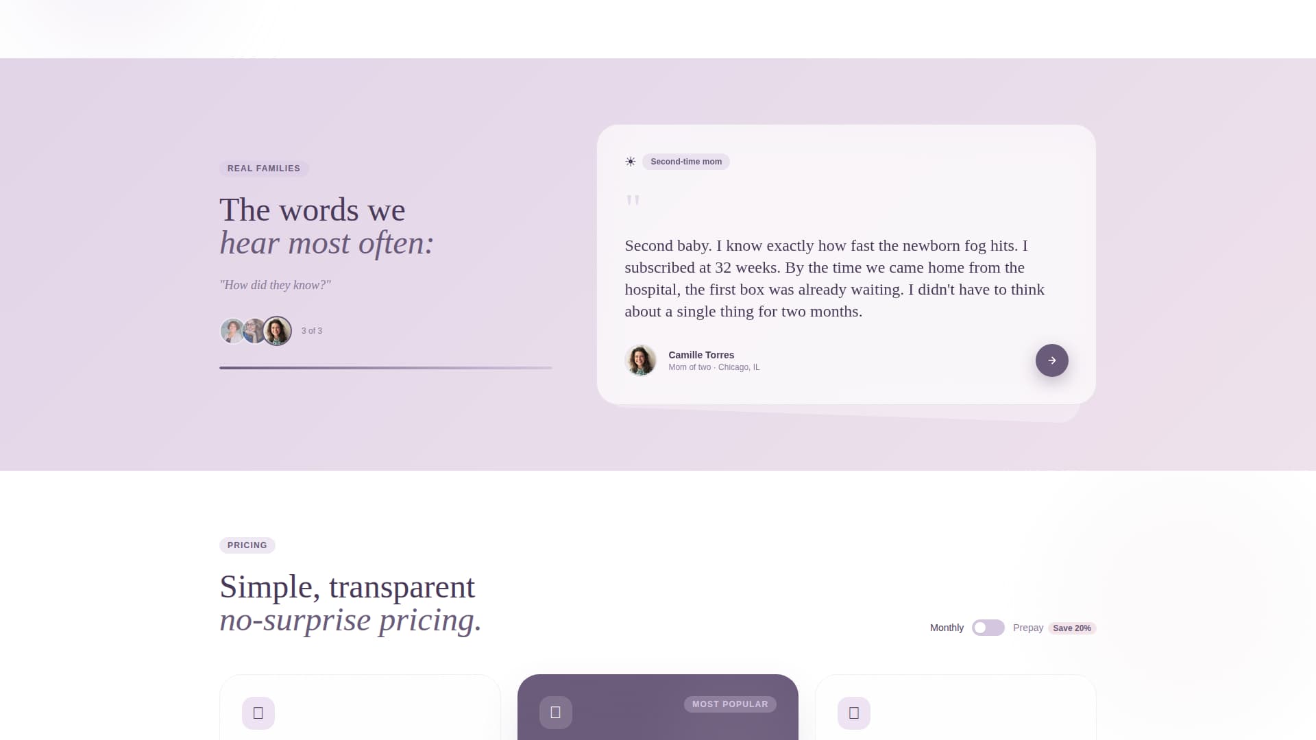 Specialist Subscription Box Services Professional Website Template