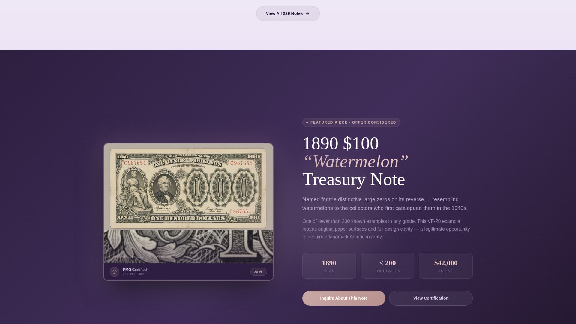 Specialist Coin & Numismatics Professional Website Template