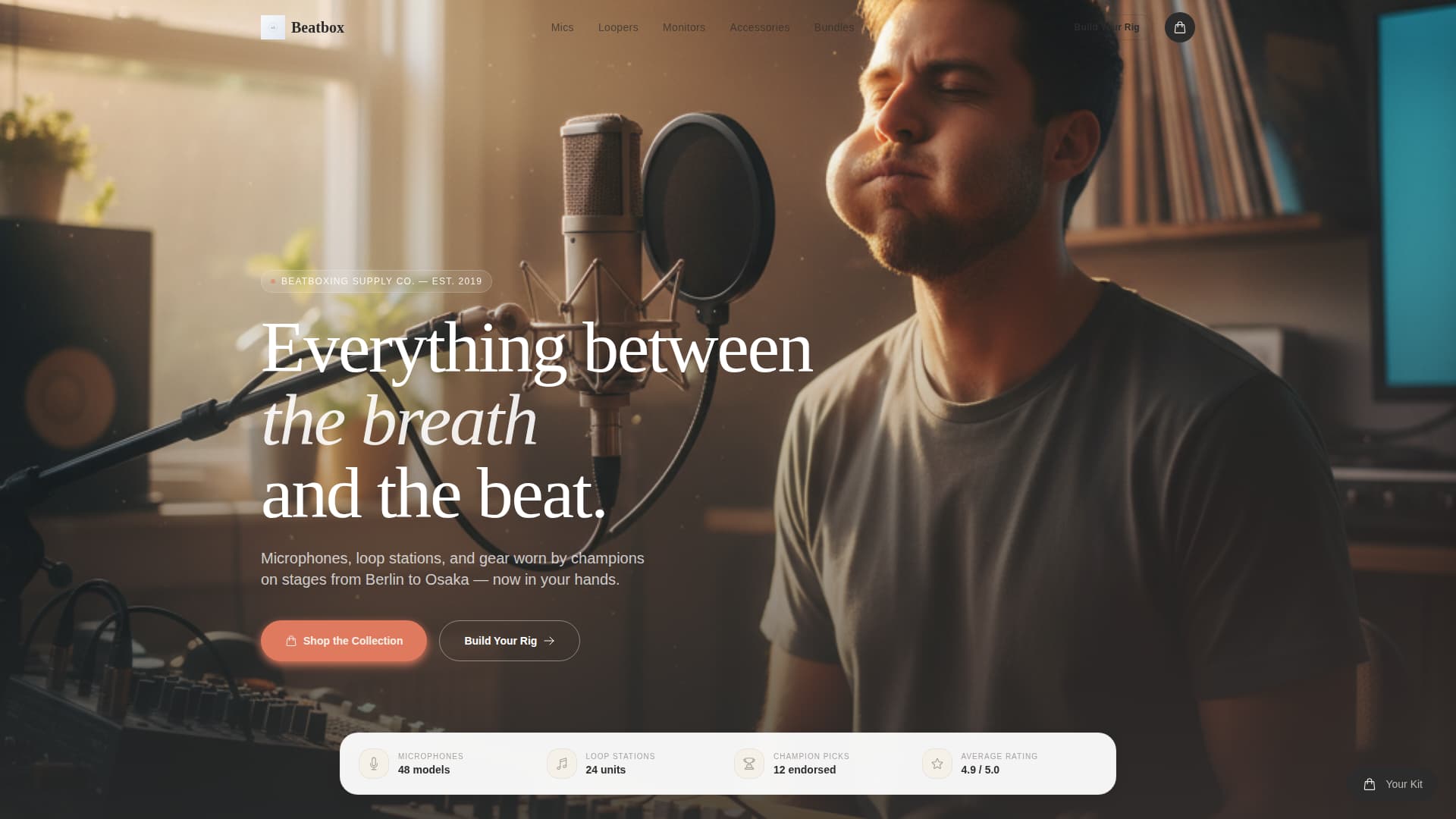 Local Hobby & Passion Supplies Professional Website Template