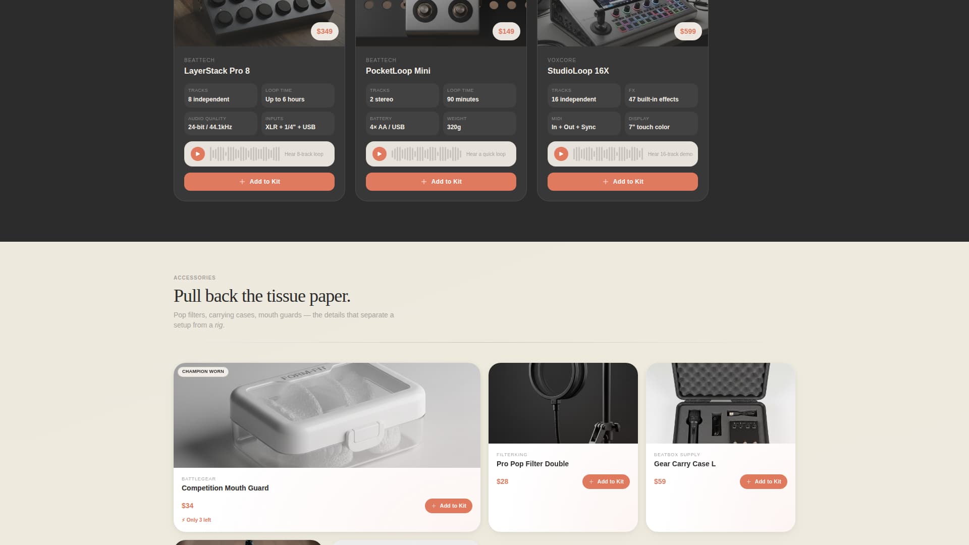 Local Hobby & Passion Supplies Professional Website Template