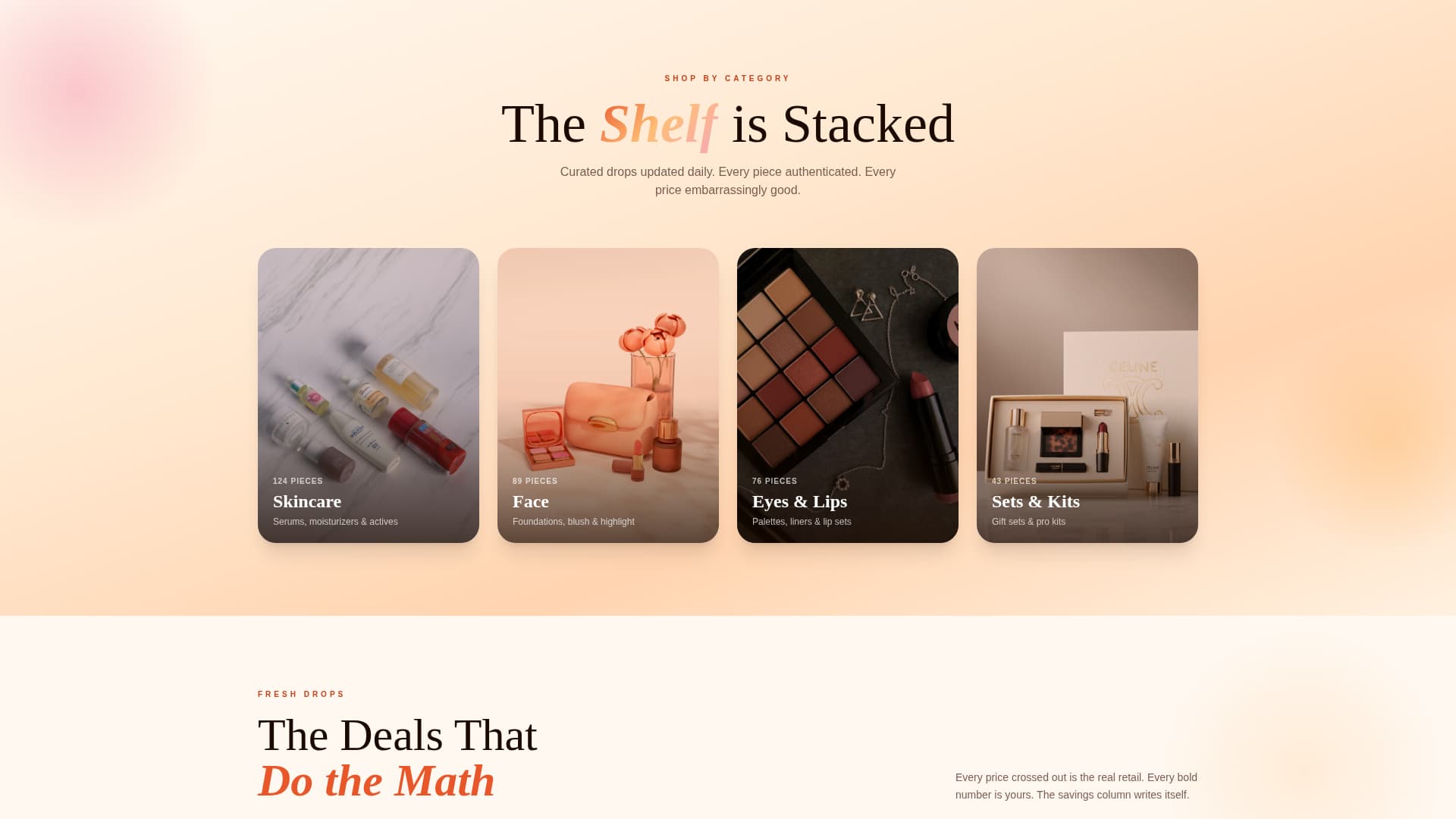 Glow - Luxe Beauty Landing Page Template