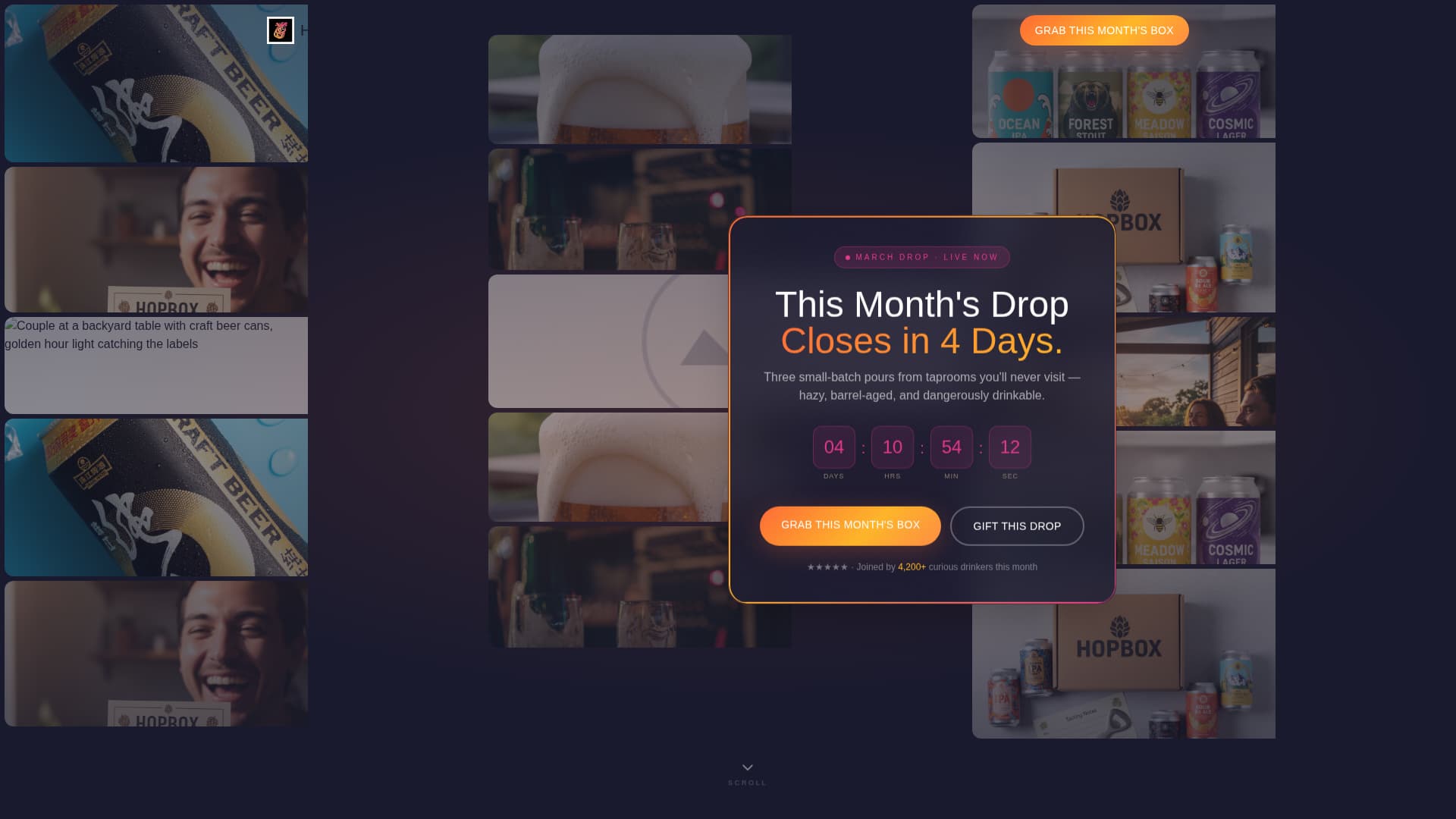 Advanced Subscription Box Services Pre-Launch & Coming Soon Website Template