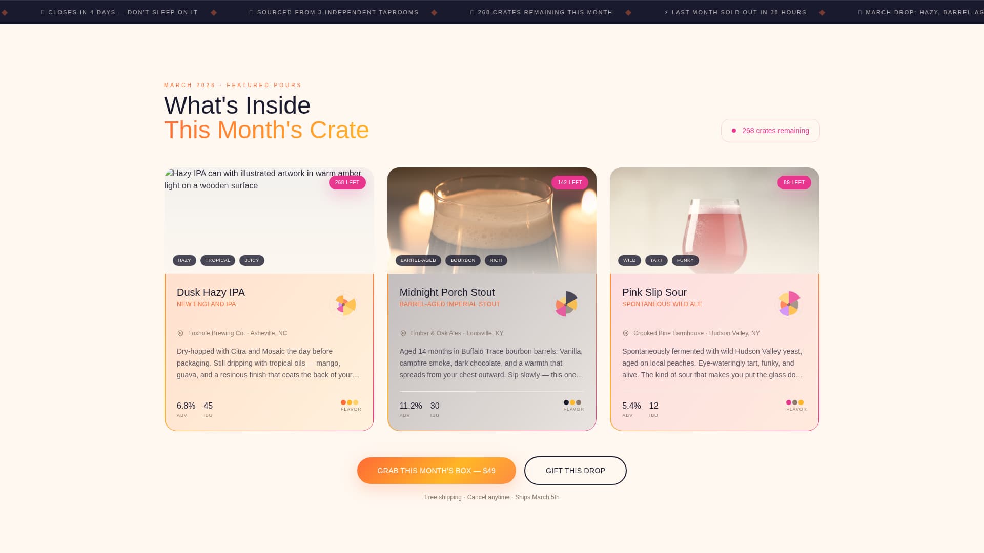 Advanced Subscription Box Services Pre-Launch & Coming Soon Website Template