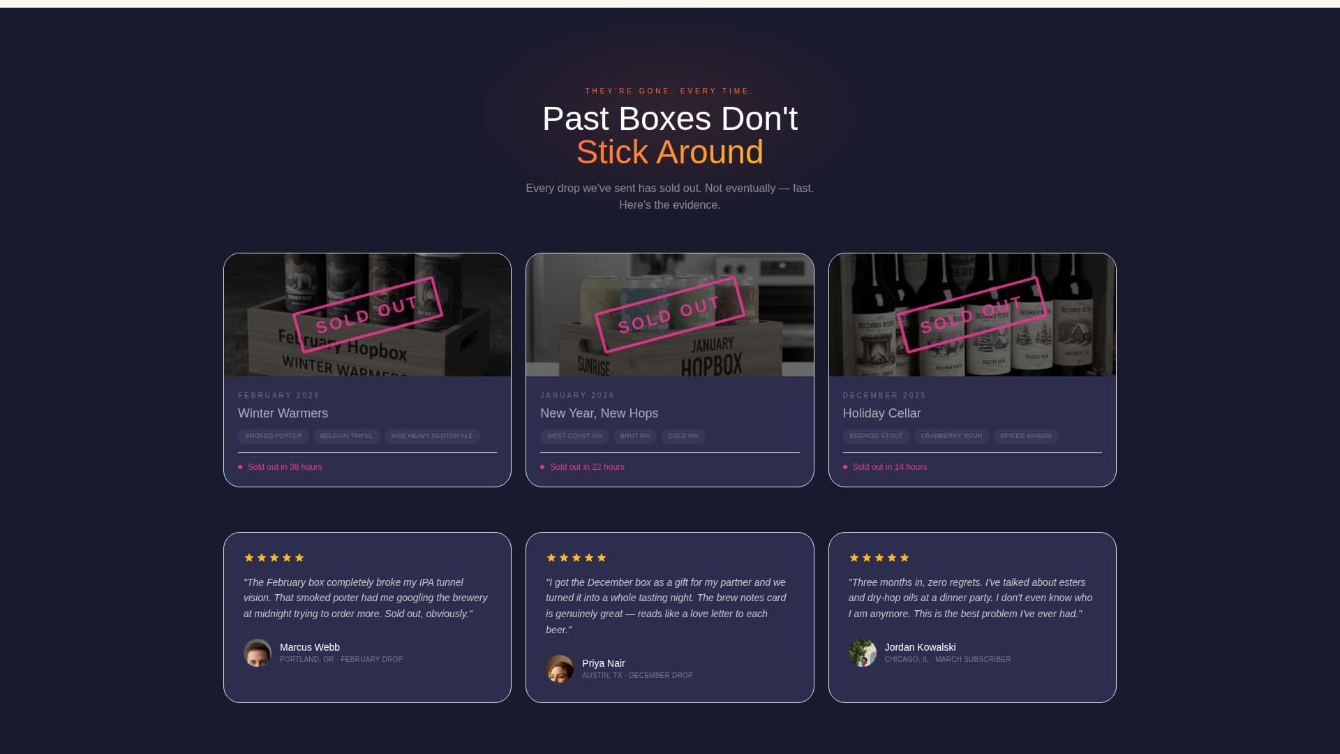 Advanced Subscription Box Services Pre-Launch & Coming Soon Website Template