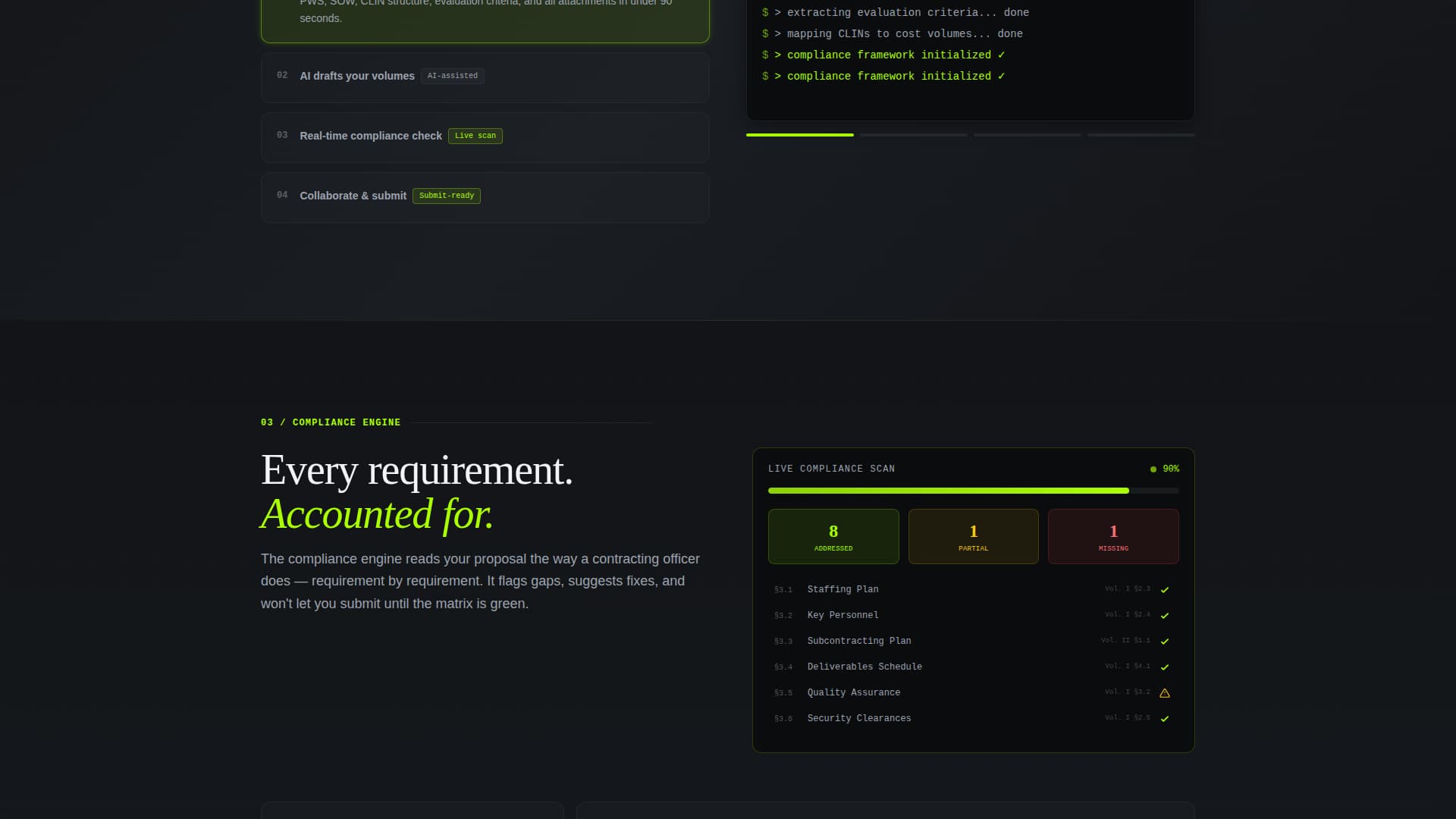 Bid - Winning Government Proposal Landing Page Template