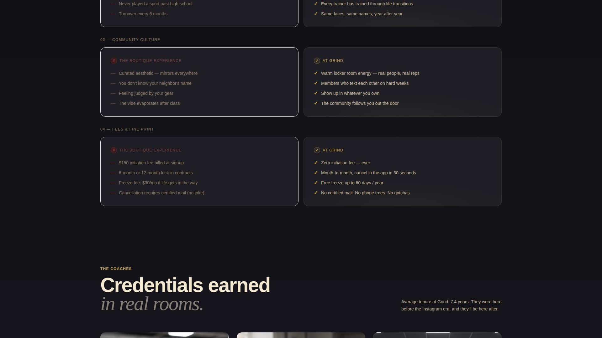 Grind - Bold Fitness Landing Page Template