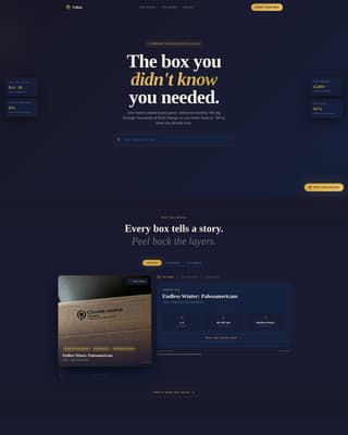 Subscription Box Services Pricing & Packages Website Template