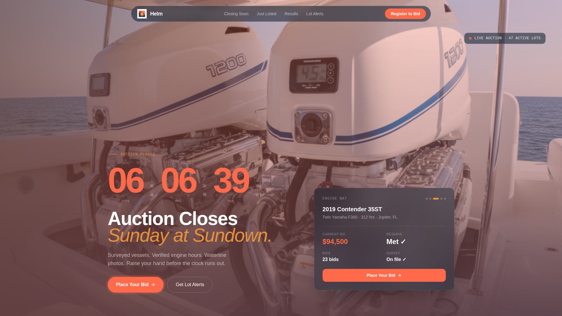 Specialist Auction Platforms & Types Pre-Launch & Coming Soon Website Template