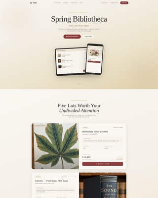 Specialist Auction Platforms & Types Professional Website Template