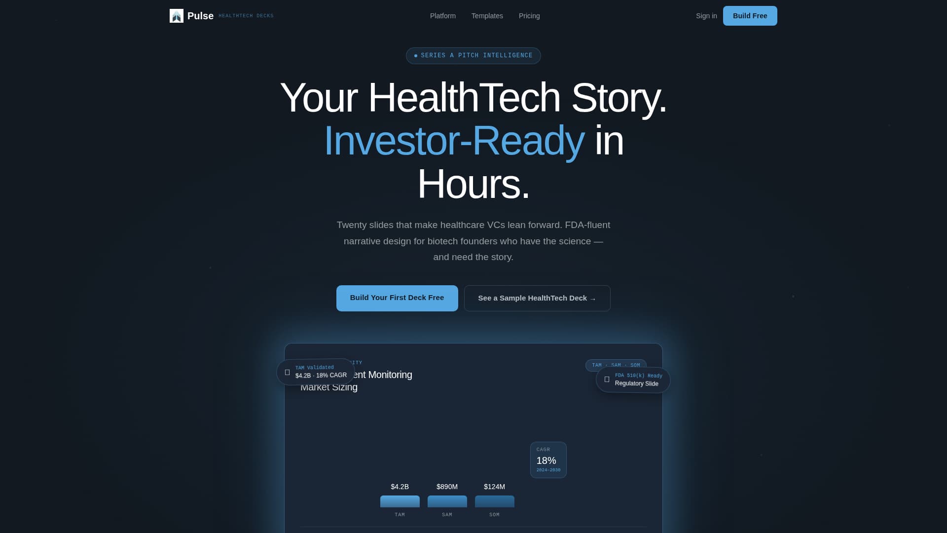 HealthTech Startup Professional Website Template