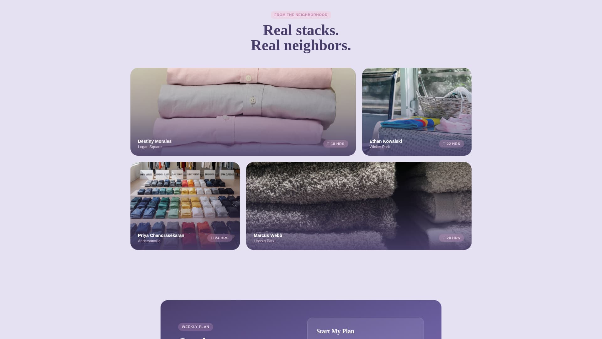Fold - Elegant Laundry Landing Page Template