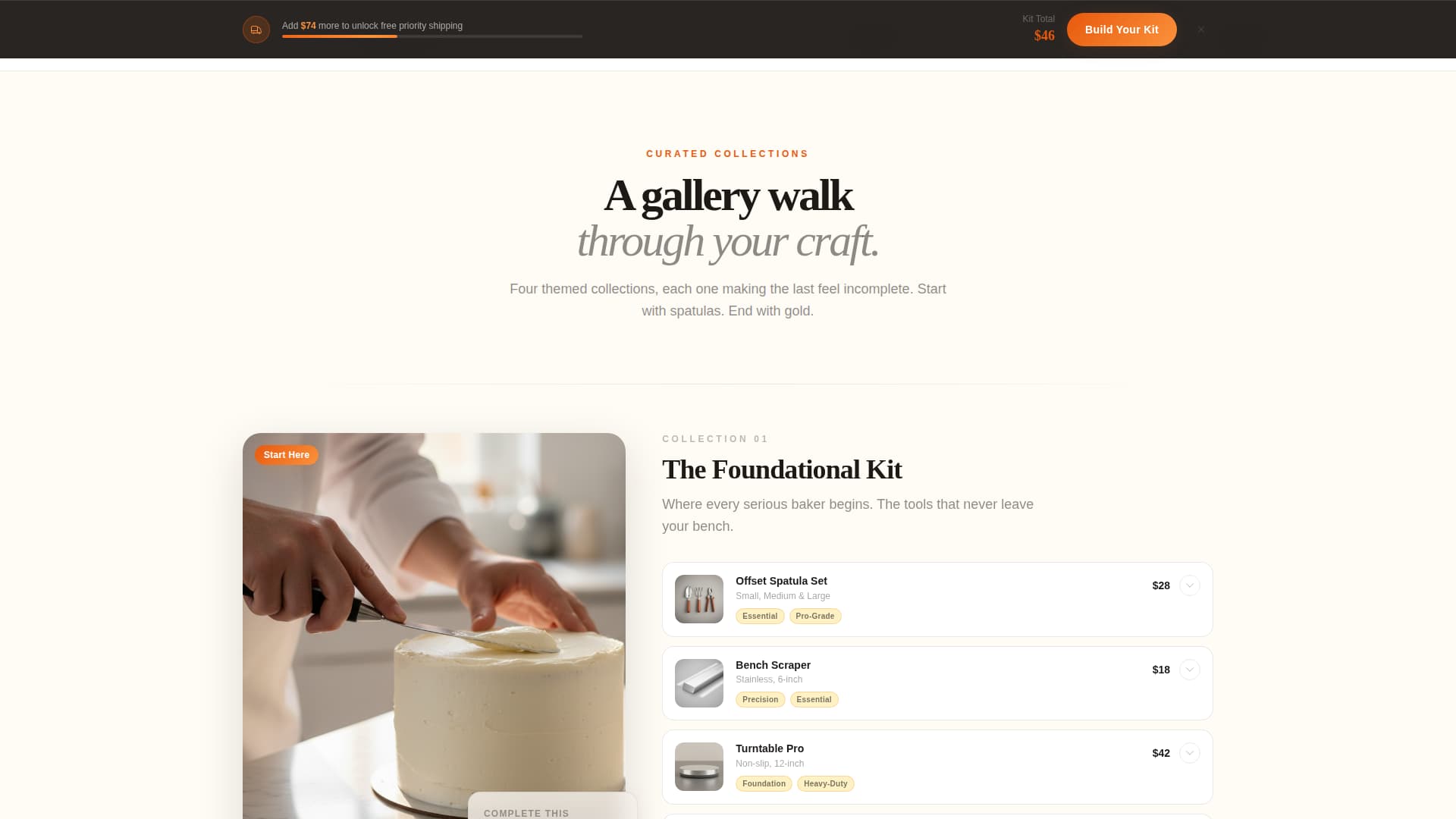 Advanced Hobby & Passion Supplies Portfolio & Case Study Website Template